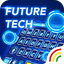 Neon Blue Keyboard - Tech 3.0.0