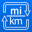 Miles to kilometers and km to miles converter 1.1.2