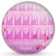 Keyboard Theme Glass Pink Flow 8.2