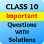 Class 10 Important Questions 3.3