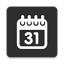 Simple Calendar Widget Black 1.9.13