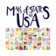 Maps of States in U.S.A. stickers for iMessage 4.1.285