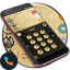 Theme Dialer Glitter Gold Bow 10.0