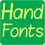 Hand fonts for FlipFont 2.3.7
