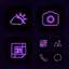 Wow Purple Neon - Icon Pack 202301029
