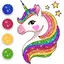 Glitter Unicorn Coloring Book 2.1