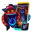 Neon Mask Man Launcher Theme 1.1.4