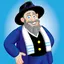 The Mensch on a Bench Stickers 1.0