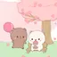 SMS Theme Sakura Bears message 400