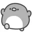 gray penguin sticker 1.0