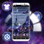 Blue Glitter Car LauncherTheme 1.5