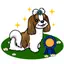 Sweet Shih Tzu Dog Sticker 1.0