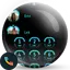 Theme Dialer Neon Blue 350