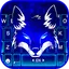 Neon Wolf Blue Keyboard Backgr 1.0