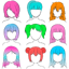 How to draw anime hair step by 1.0