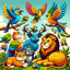 Birds And Beasts Color Game 13.0