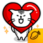 Heart Cat Lite - Mango Sticker 1.0