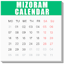 Mizoram Calendar 2025 15