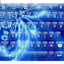 Emoji Keyboard Glass Blue Wave 3.0