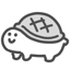 gray turtle sticker 1.0