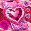 Diamond rose glitter wallpaper 27.0