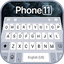 Silver Phone 11 Pro Keyboard T 1.0