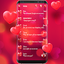 Romantic love red color theme