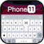 Black Phone 11 Keyboard Theme 1.0