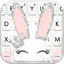 Silver Glitter Bunny Keyboard  8.7.1_0619
