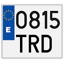 Spanish license plates - date 1.7.1