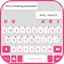 Pink White Chat Keyboard Theme 8.7.1_0615