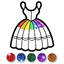 Glitter Dress Coloring 1.4