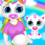 Newborn unicorn baby care game