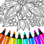 Flower mandala coloringbook