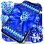 Blue glitter diamond wallpaper 101