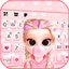 Bubble Gum Doll Keyboard Backg 3.0