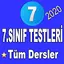 7.Sınıf Testleri Tüm Dersler 3.7