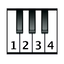 Learn Piano fast with numbers 9000