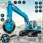 Heavy Excavator Rock Mining 12.4