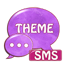 Purple Violet GO Theme SMS 2.6