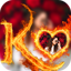 Fire Text Photo Frame 2.2