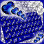 Royal Blue Heart Keyboard😍: B 1.7