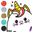 Kawaii Coloring Game Glitter 6