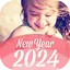 年賀状 2024 おしゃれ年賀状　自宅プリンター対応