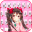 Anime Pink Girl Keyboard Theme 1.0