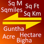 India Land Area Converter 9