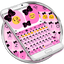 Emoji Keyboard Bow Pink Black 250