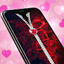 Rose gold lock screen zipper 7.6