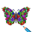 Butterfly Paint by Number Book 4.1