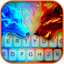 Fire Ice Wolf Keyboard Theme 6.0.1129_8